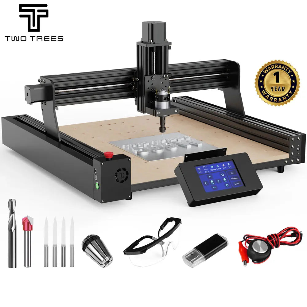 TwoTrees Cnc Router For MDF PVC Epoxy Metal Carving Cutting